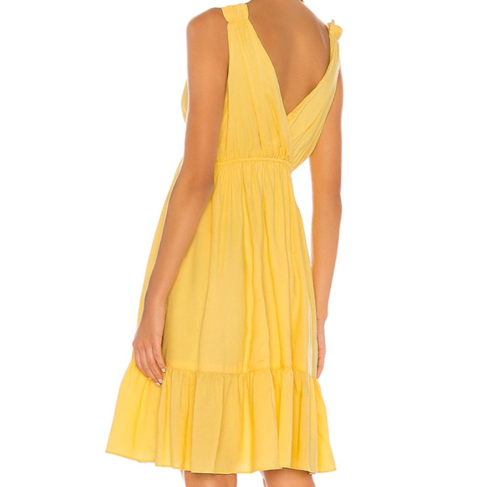 MAJORELLE Esther Midi Dress In Canary Yellow - Picture 3 of 11